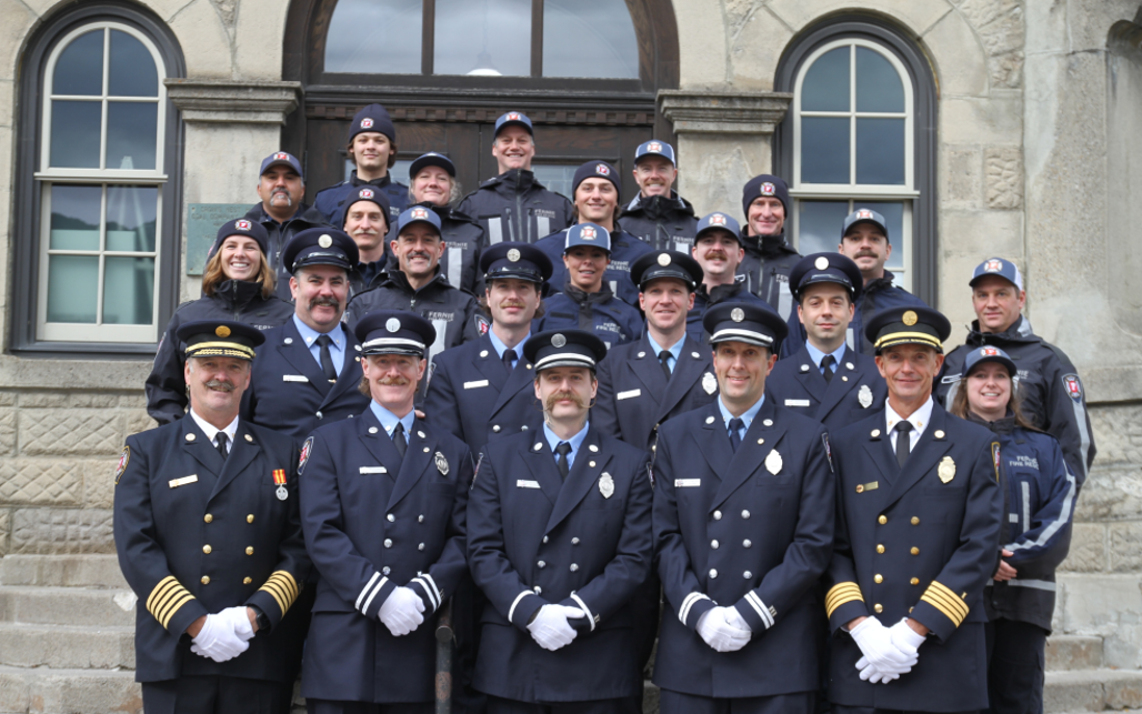 Photo of Fernie firefighters.
